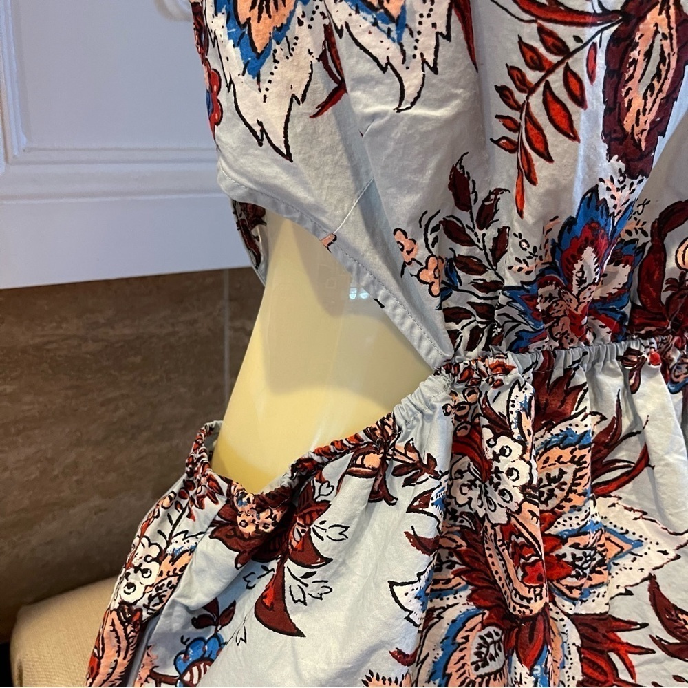 RHODE X Target Womens Large Leafy Print Cutout Midi Dress Medium - Picture 11 of 16